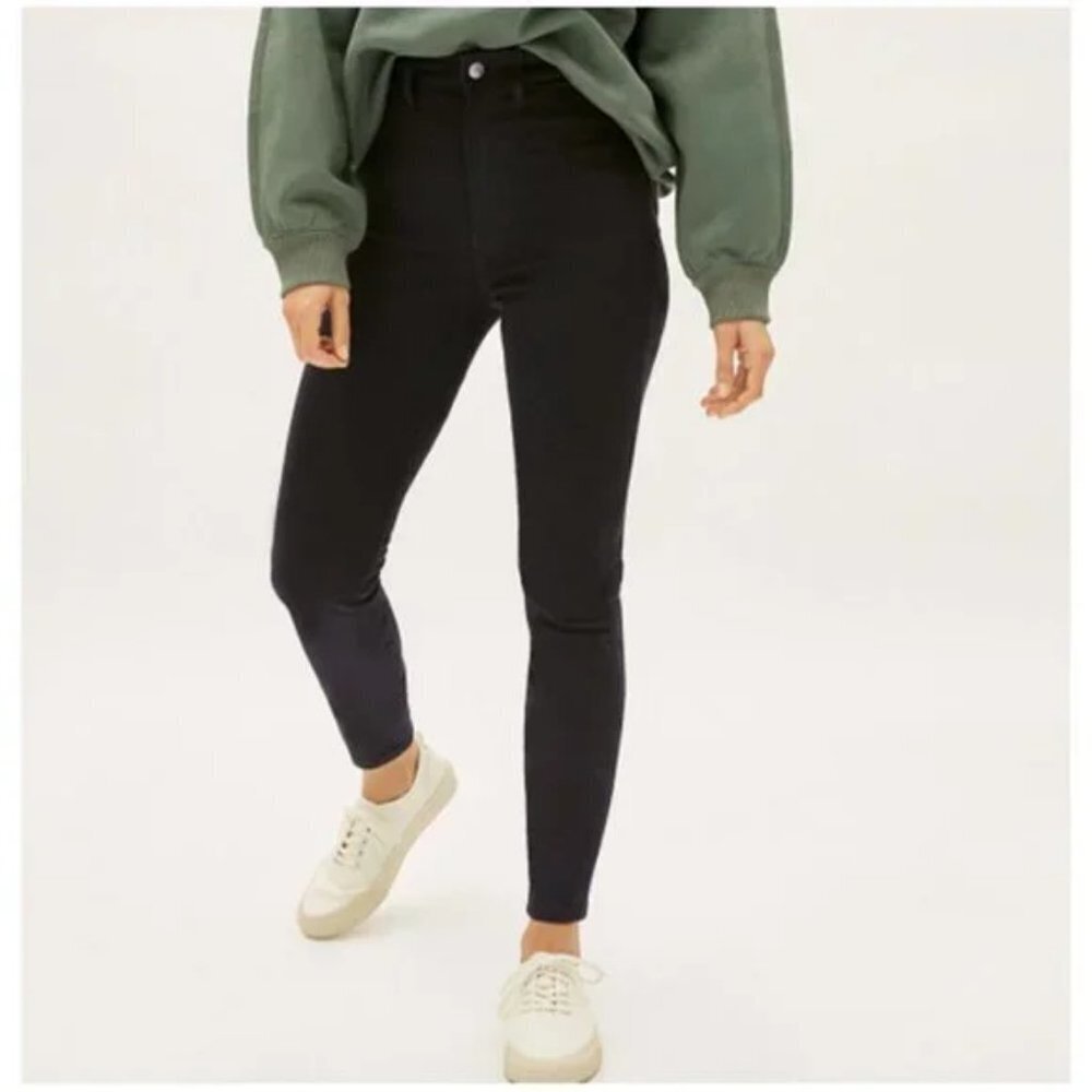Everlane Black The Way High Skinny Jeans Size 28 NWT